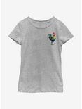 Disney Moana Faux Pocket Hei Hei Youth Girls T-Shirt, ATH HTR, hi-res