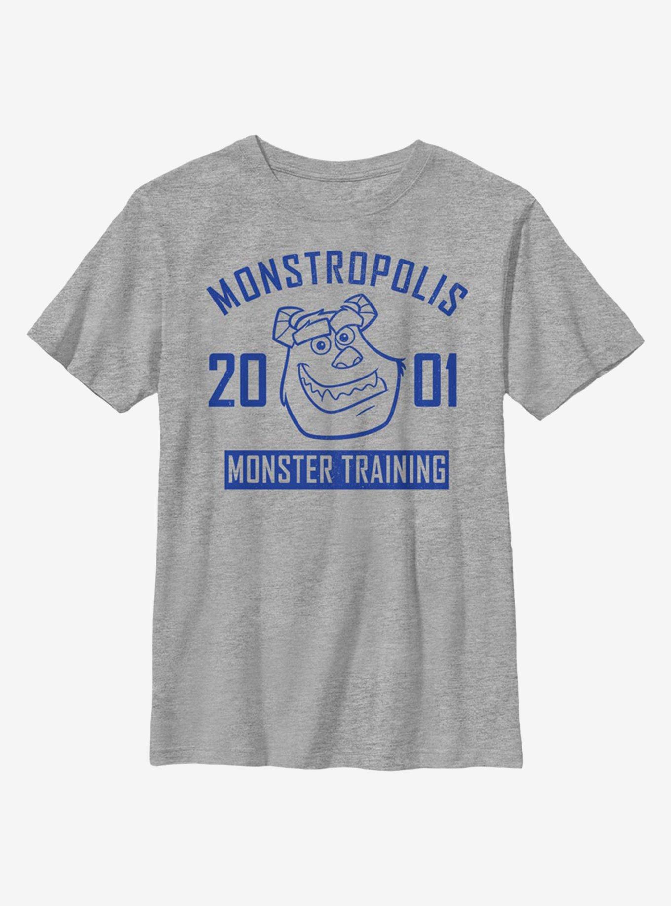Disney Pixar Monsters, Inc. Monster Training Youth T-Shirt, ATH HTR, hi-res