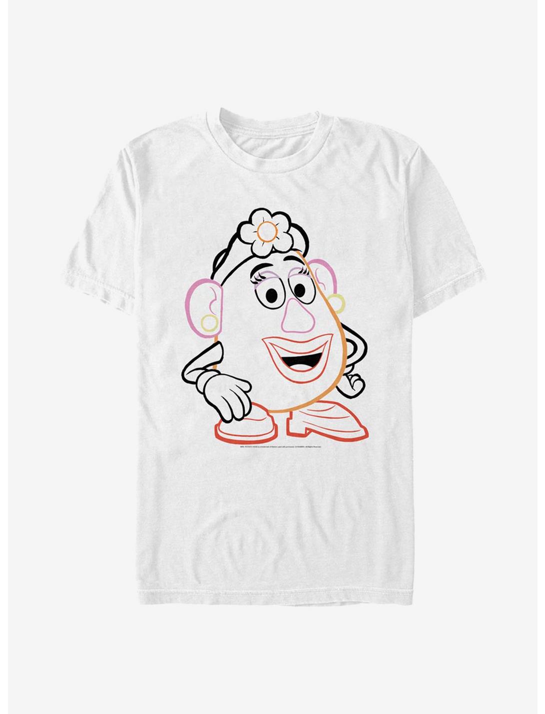 Disney Pixar Toy Story 4 Line Art Mrs. Potato T-Shirt, WHITE, hi-res