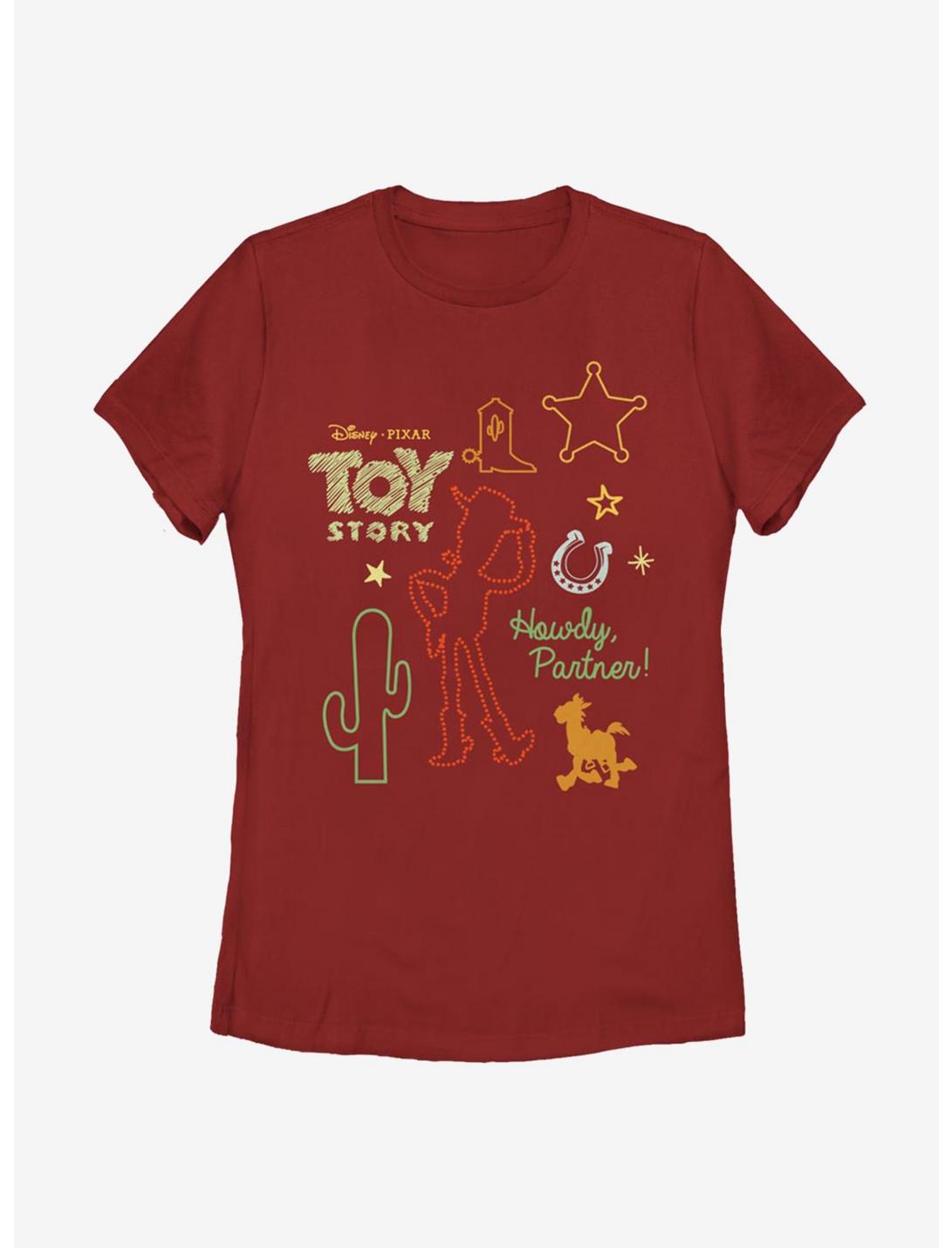 Disney Pixar Toy Story 4 Folk Story Womens T-Shirt, RED, hi-res