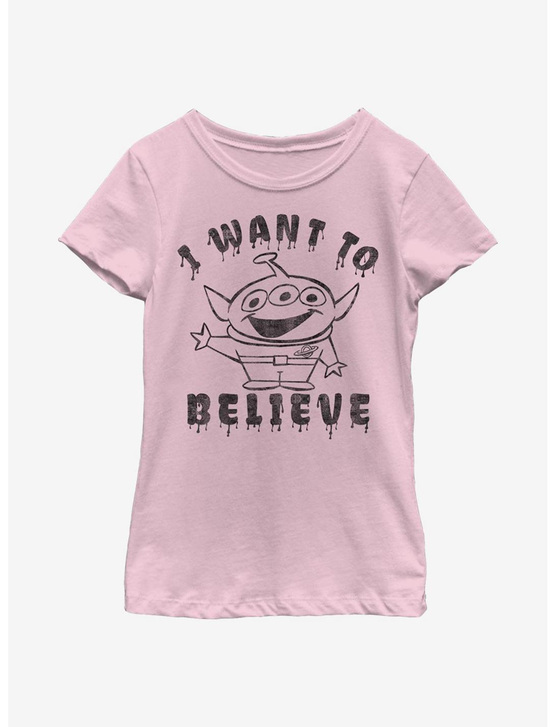 Disney Pixar Toy Story Aliens Believe Youth Girls T-Shirt, PINK, hi-res