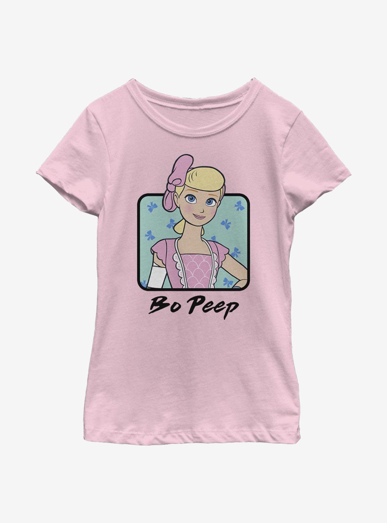 Disney Pixar Toy Story 4 Bo Peep Square Youth Girls T-Shirt, PINK, hi-res