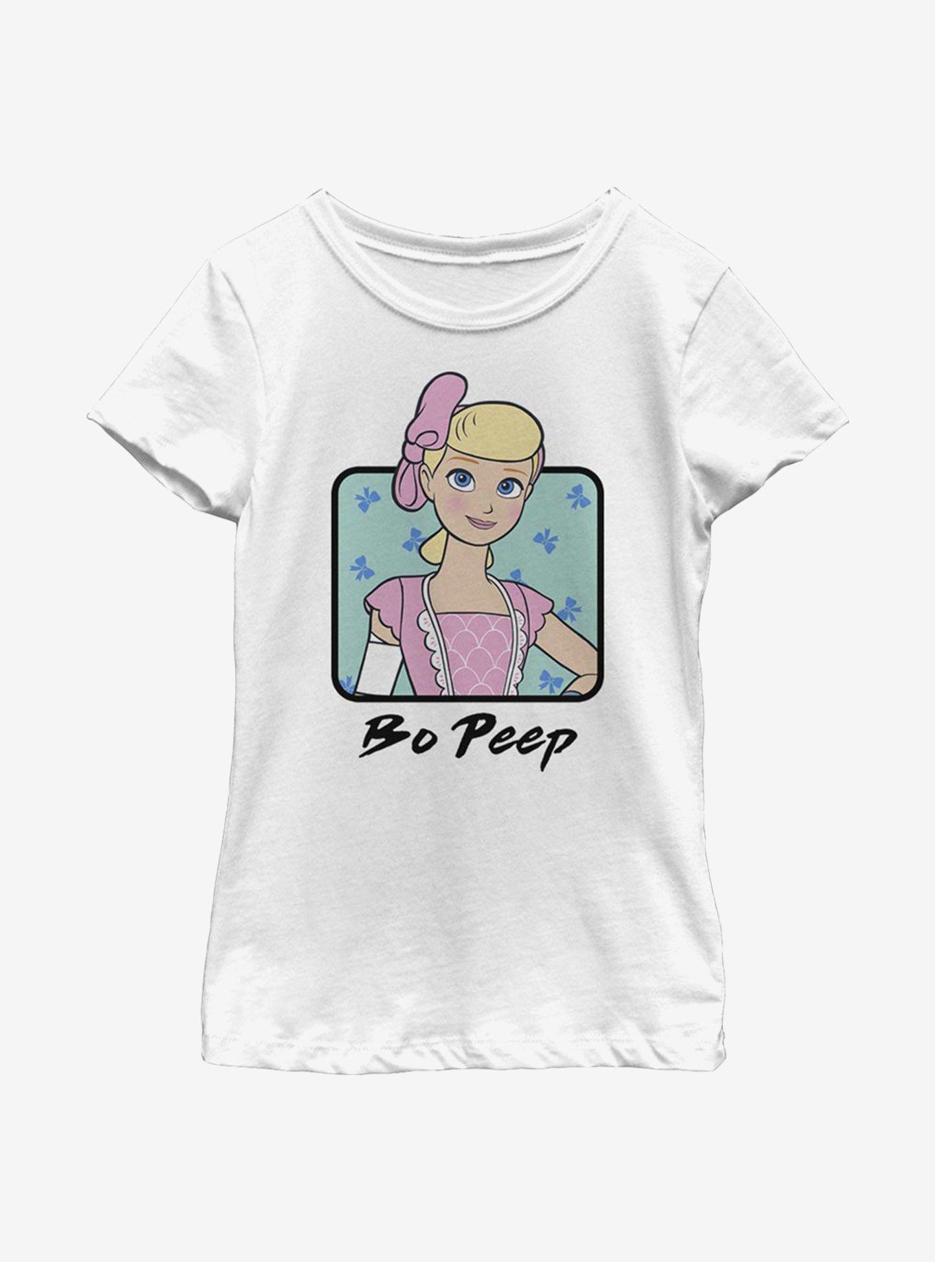 Disney Pixar Toy Story 4 Bo Peep Square Youth Girls T-Shirt, WHITE, hi-res