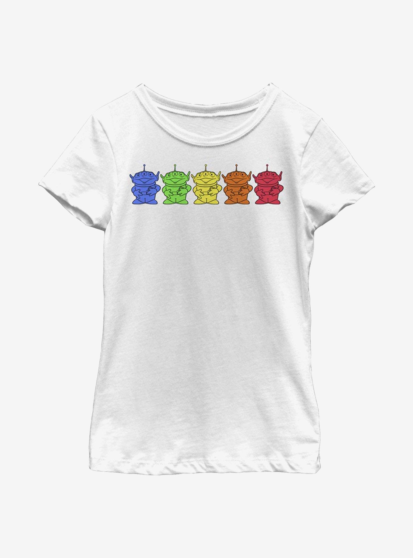 Disney Pixar Toy Story Chromatic Aliens Youth Girls T-Shirt, , hi-res