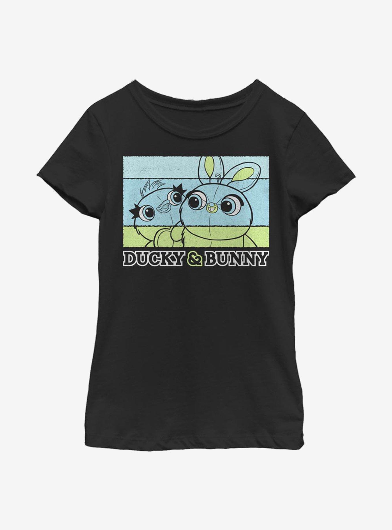 Disney Pixar Toy Story 4 Duckie And Bunny Youth Girls T-Shirt, BLACK, hi-res