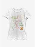 Disney Pixar Toy Story 4 Folk Story Youth Girls T-Shirt, WHITE, hi-res