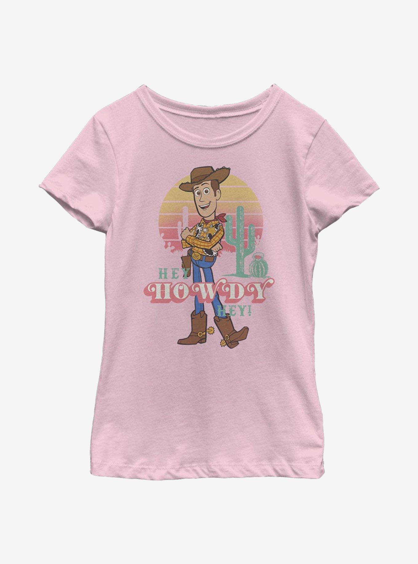 Disney Pixar Toy Story 4 Hey Howdy Youth Girls T-Shirt, PINK, hi-res