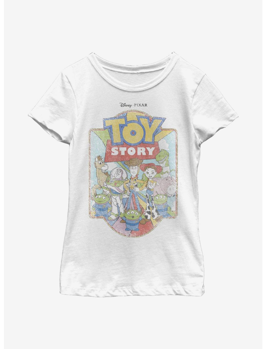 Disney Pixar Toy Story Vintage Story Youth Girls T-Shirt, WHITE, hi-res