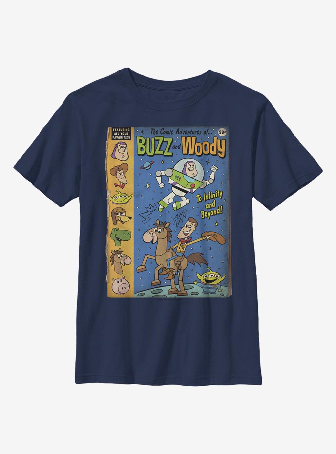 Disney Pixar Toy Story Comic Adventures Youth T-Shirt, NAVY, hi-res