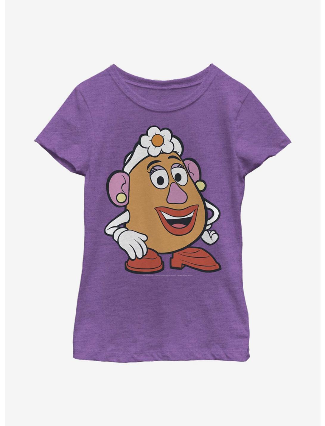 Disney Pixar Toy Story 4 Mrs. Potato Big Face Youth Girls T-Shirt, PURPLE BERRY, hi-res