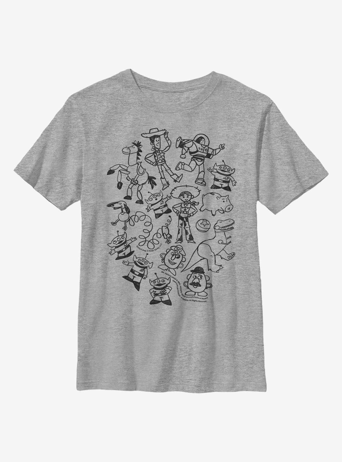 Disney Pixar Toy Story Group Doodle Youth T-Shirt, , hi-res