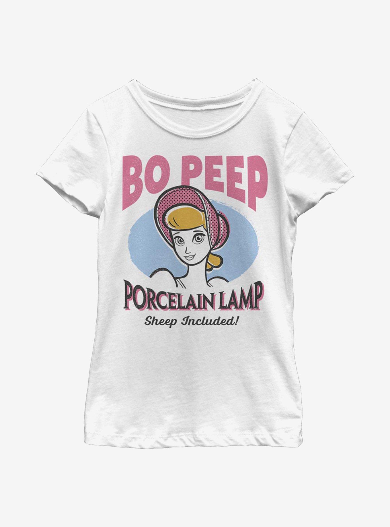 Disney Pixar Toy Story 4 Porcelain Lamp Peep Youth Girls T-Shirt, WHITE, hi-res
