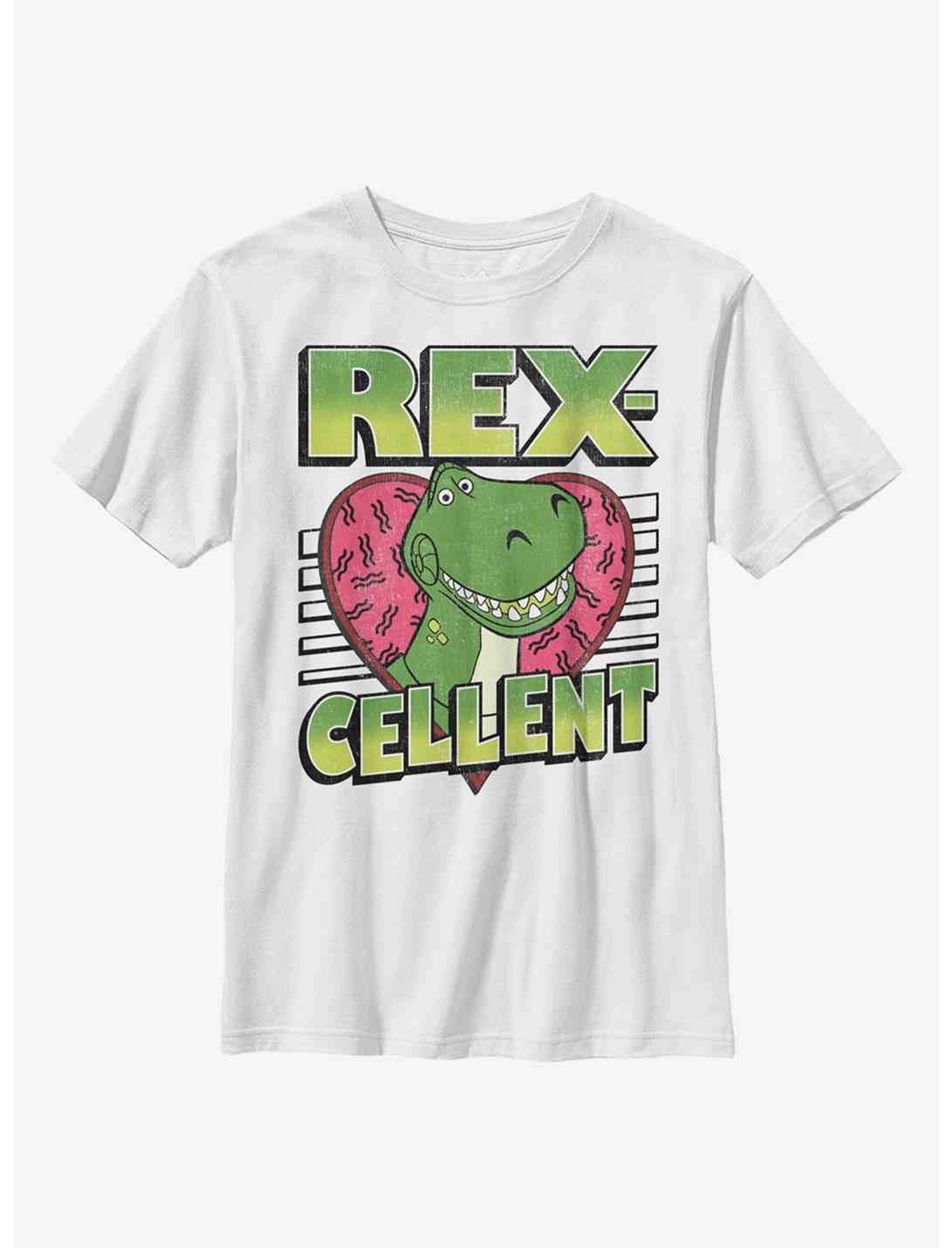 Disney Pixar Toy Story Rexcellent Heart Youth T-Shirt, WHITE, hi-res