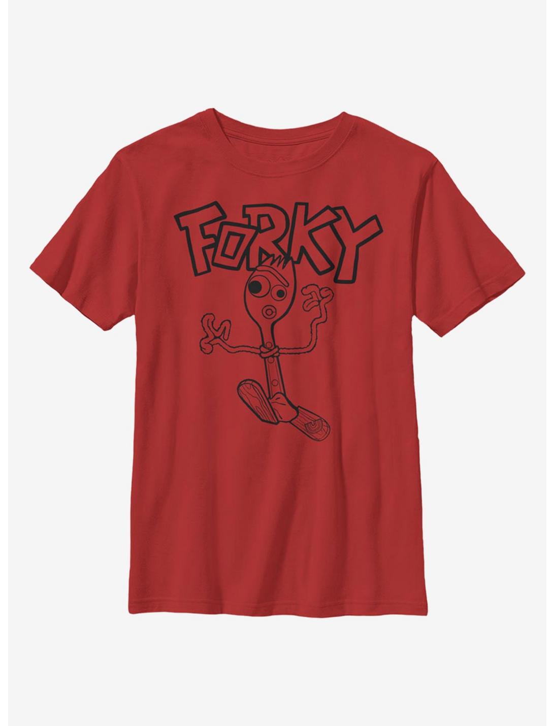 Disney Pixar Toy Story 4 Doodle Forky Youth T-Shirt, RED, hi-res