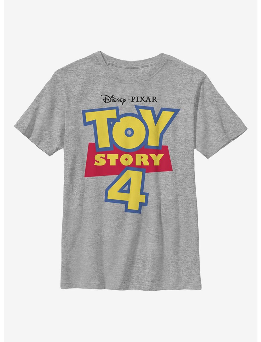 Disney Pixar Toy Story 4 Full Color Logo Youth T-Shirt, ATH HTR, hi-res