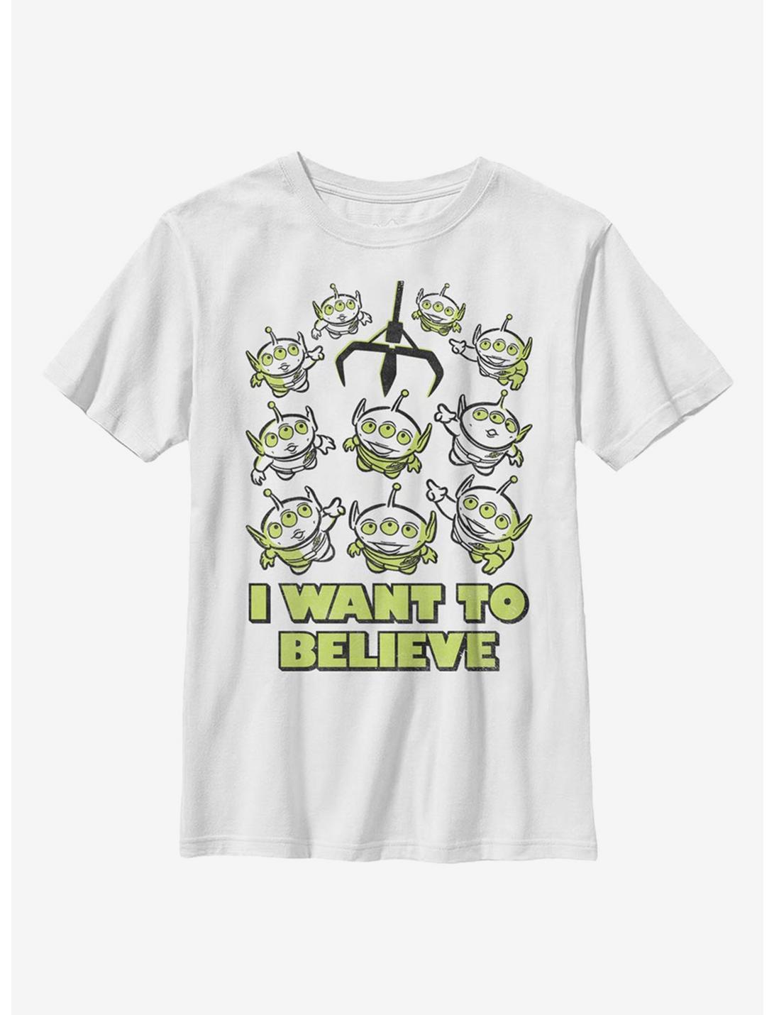 Disney Pixar Toy Story I Want To Believe Youth T-Shirt, WHITE, hi-res