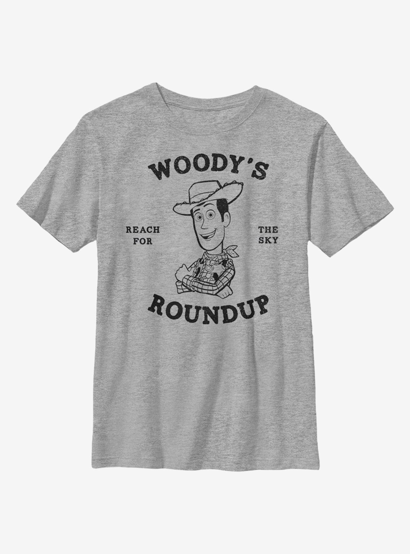 Disney Pixar Toy Story 4 Woody's Roundup Youth T-Shirt, ATH HTR, hi-res