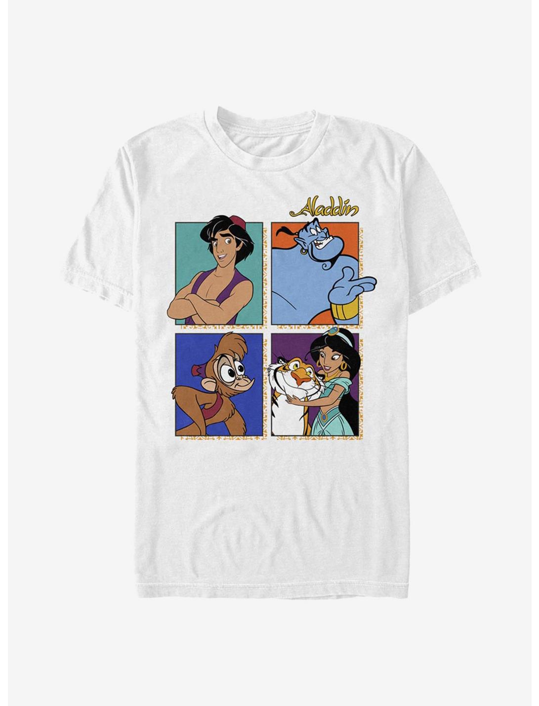 Disney Aladdin Four Square T-Shirt, WHITE, hi-res