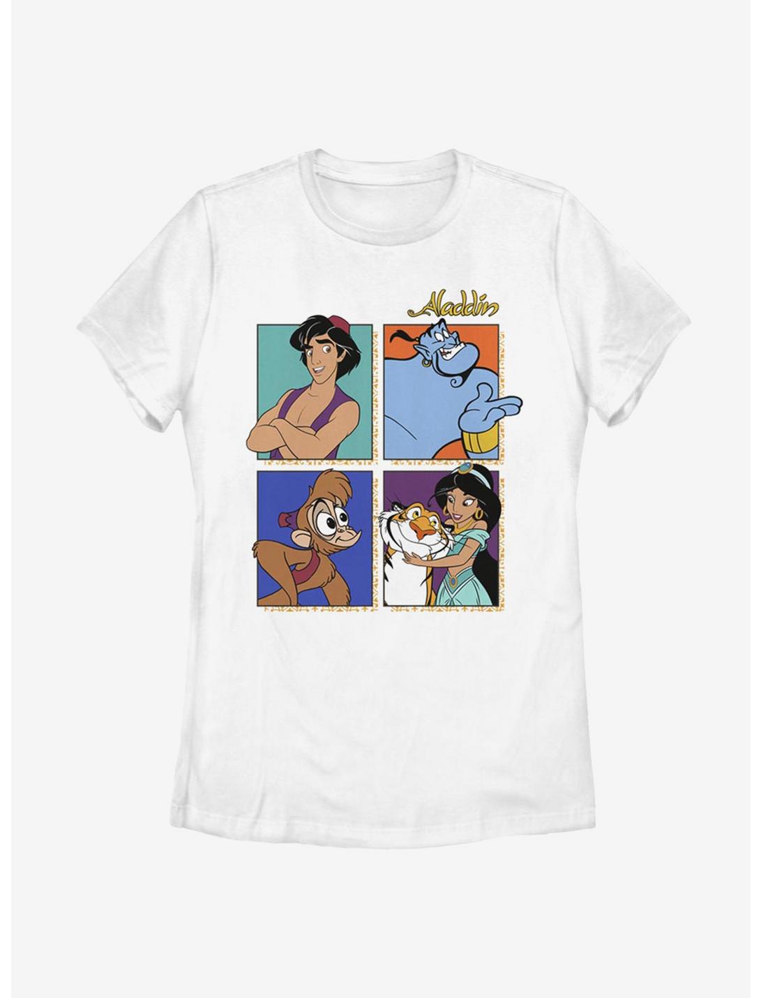 Disney Aladdin Four Square Womens T-Shirt, WHITE, hi-res