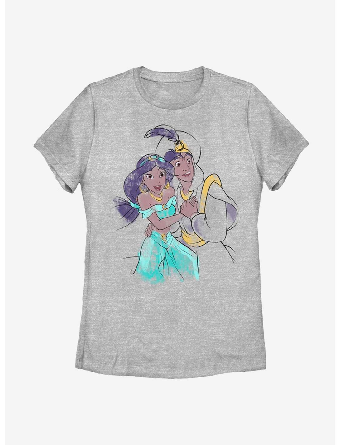 Disney Aladdin Jasmine And Ali Womens T-Shirt, ATH HTR, hi-res