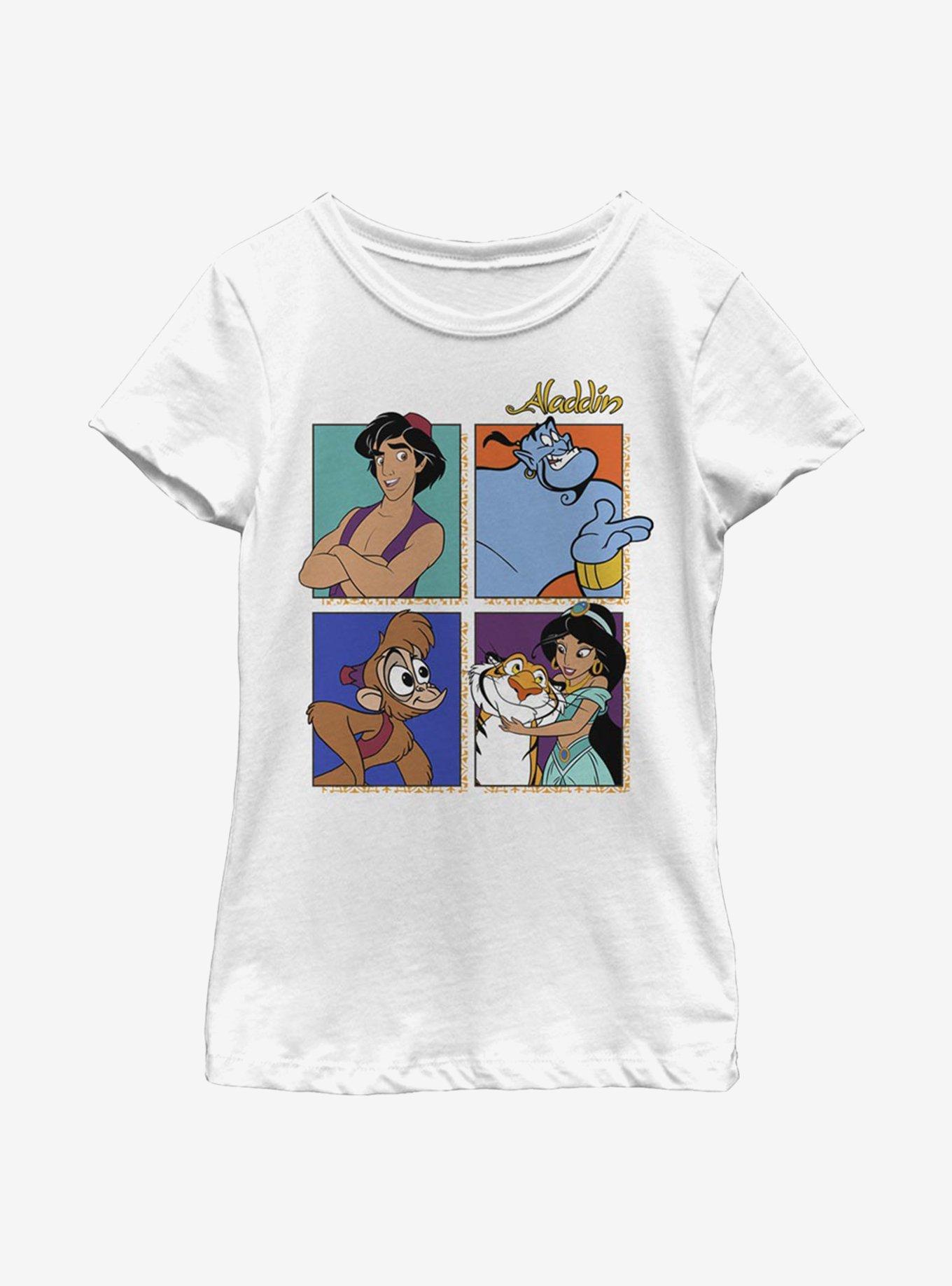Disney Aladdin Four Square Youth Girls T-Shirt, , hi-res