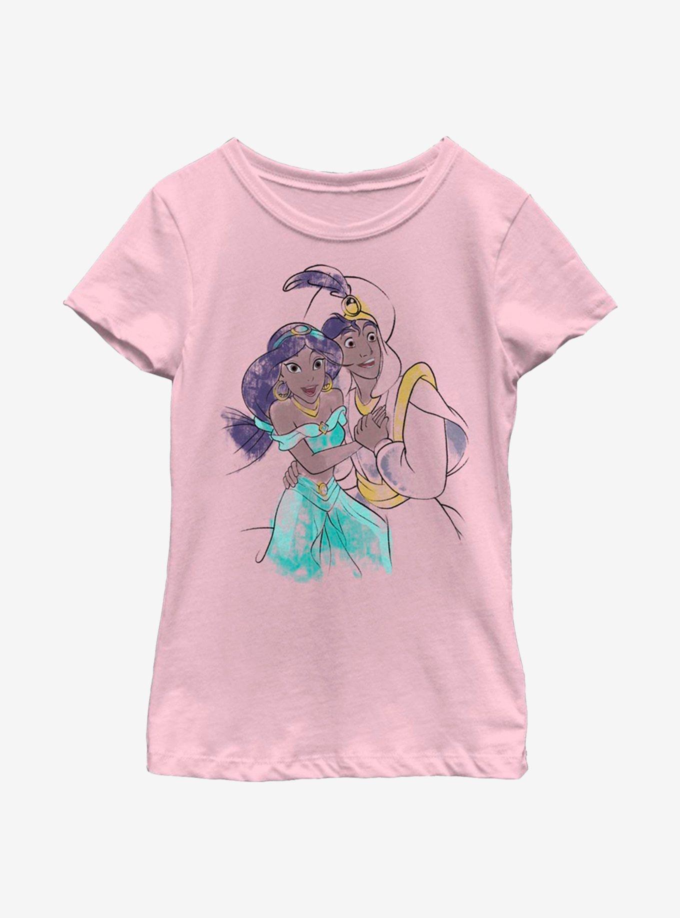 Disney Aladdin Jasmine And Ali Youth Girls T-Shirt, , hi-res