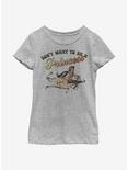 Disney Aladdin Jasmine Fly Away Youth Girls T-Shirt, ATH HTR, hi-res