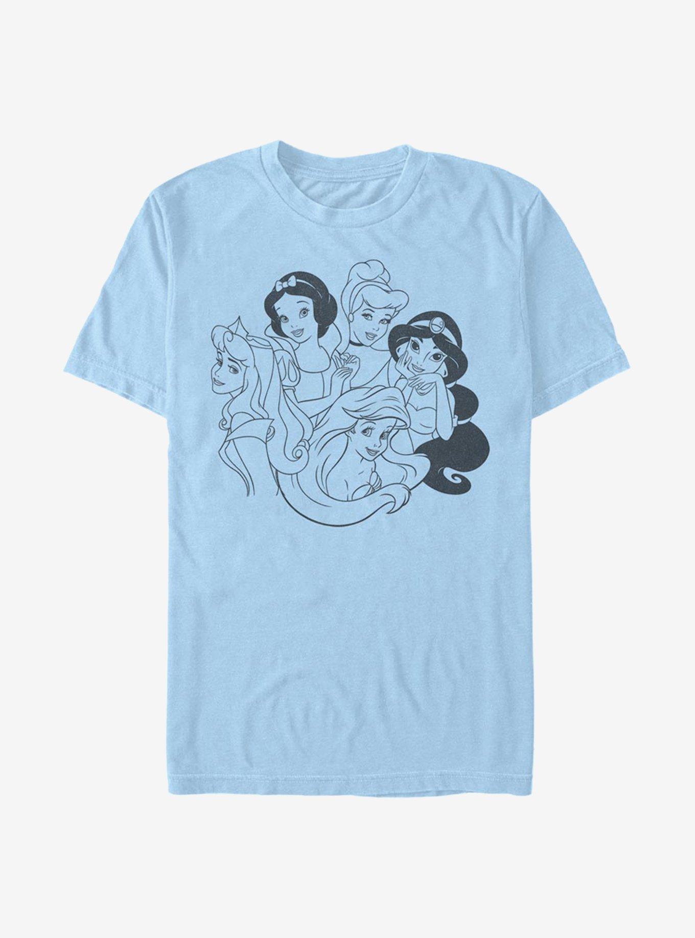 Disney Princesses Simple Princess T-Shirt - BLUE | BoxLunch