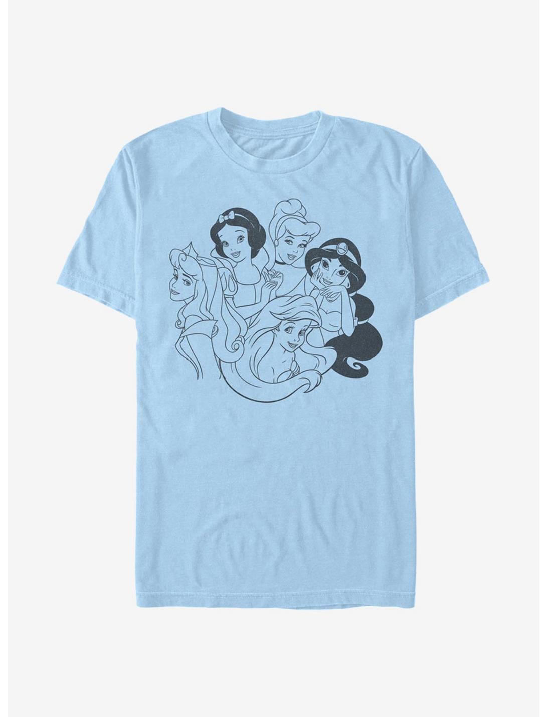Disney Princesses Simple Princess T-Shirt, LT BLUE, hi-res