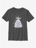 Disney Cinderella Transformation Youth T-Shirt, CHAR HTR, hi-res