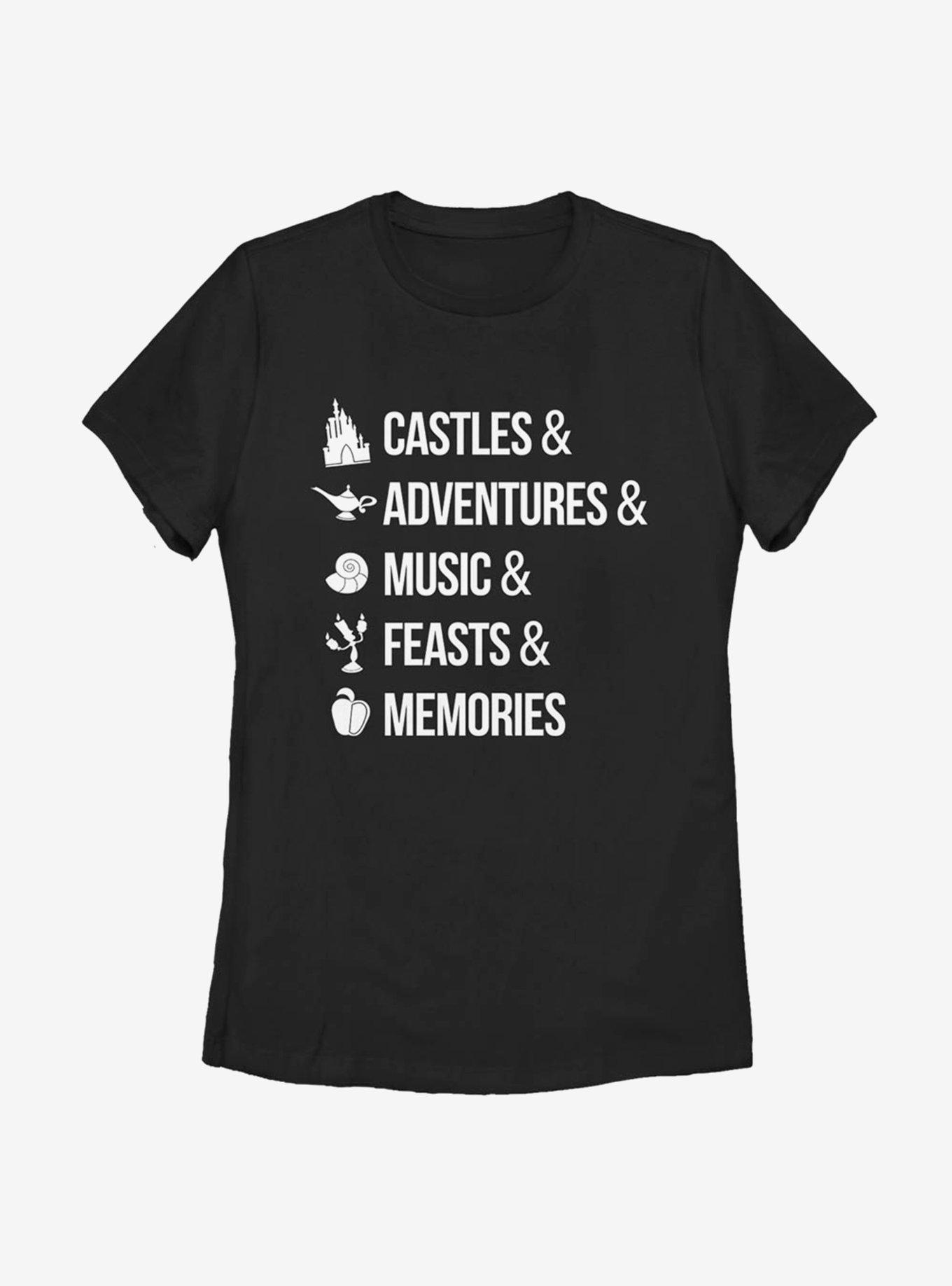 Disney Princesses Just Disney Things Womens T-Shirt - BLACK | BoxLunch