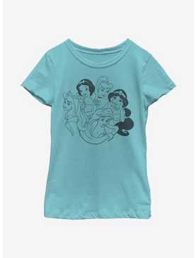 Disney Princesses Simple Princess Youth Girls T-Shirt, , hi-res