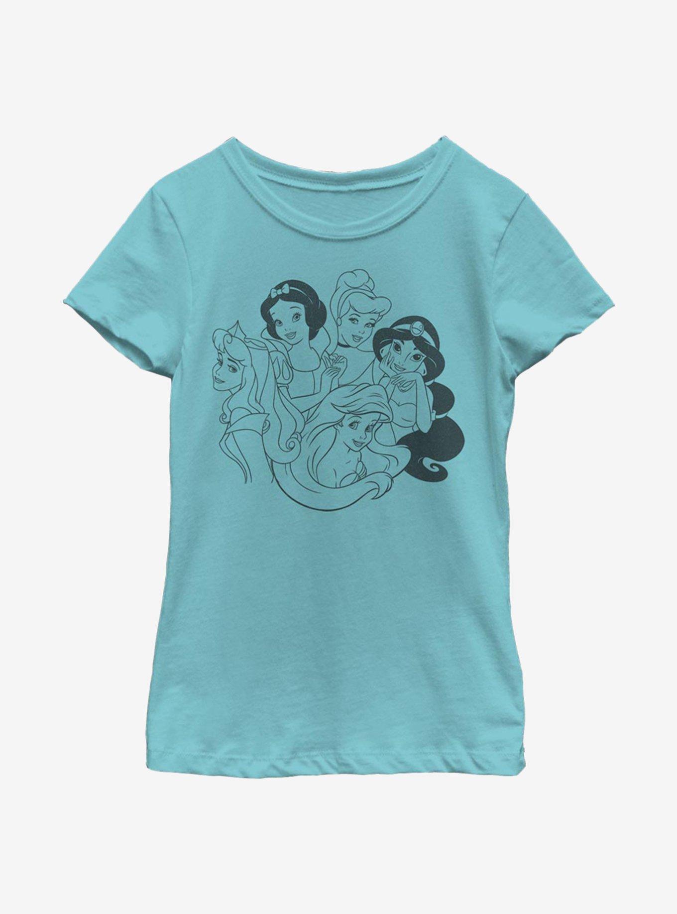 Disney Princesses Simple Princess Youth Girls T-Shirt, , hi-res