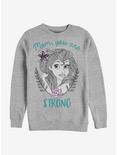 Disney The Little Mermaid Strong Mom Sweatshirt, ATH HTR, hi-res