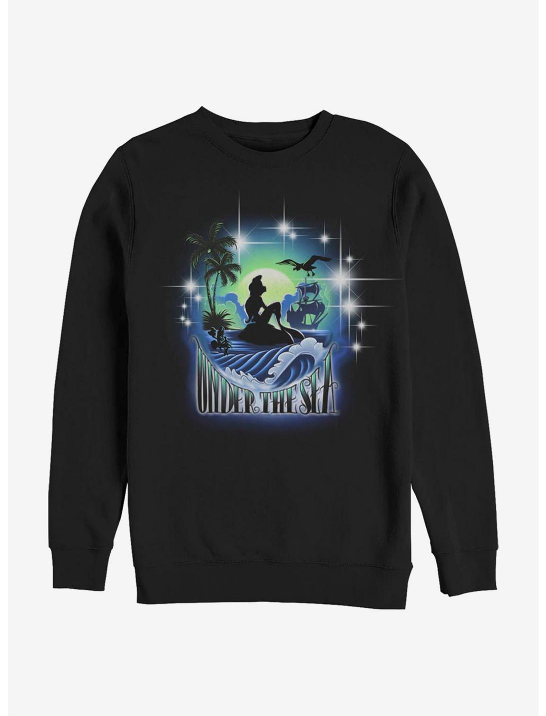 Disney The Little Mermaid Under The Sea Sweatshirt, BLACK, hi-res