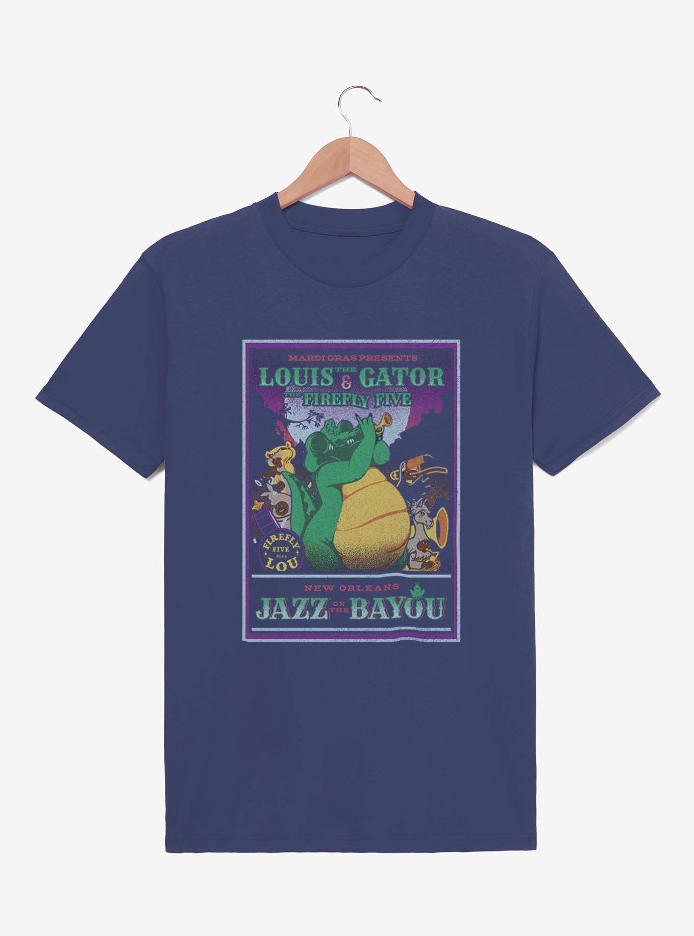 Disney The Princess And The Frog Louis Mardi Gras T-Shirt - BLUE 