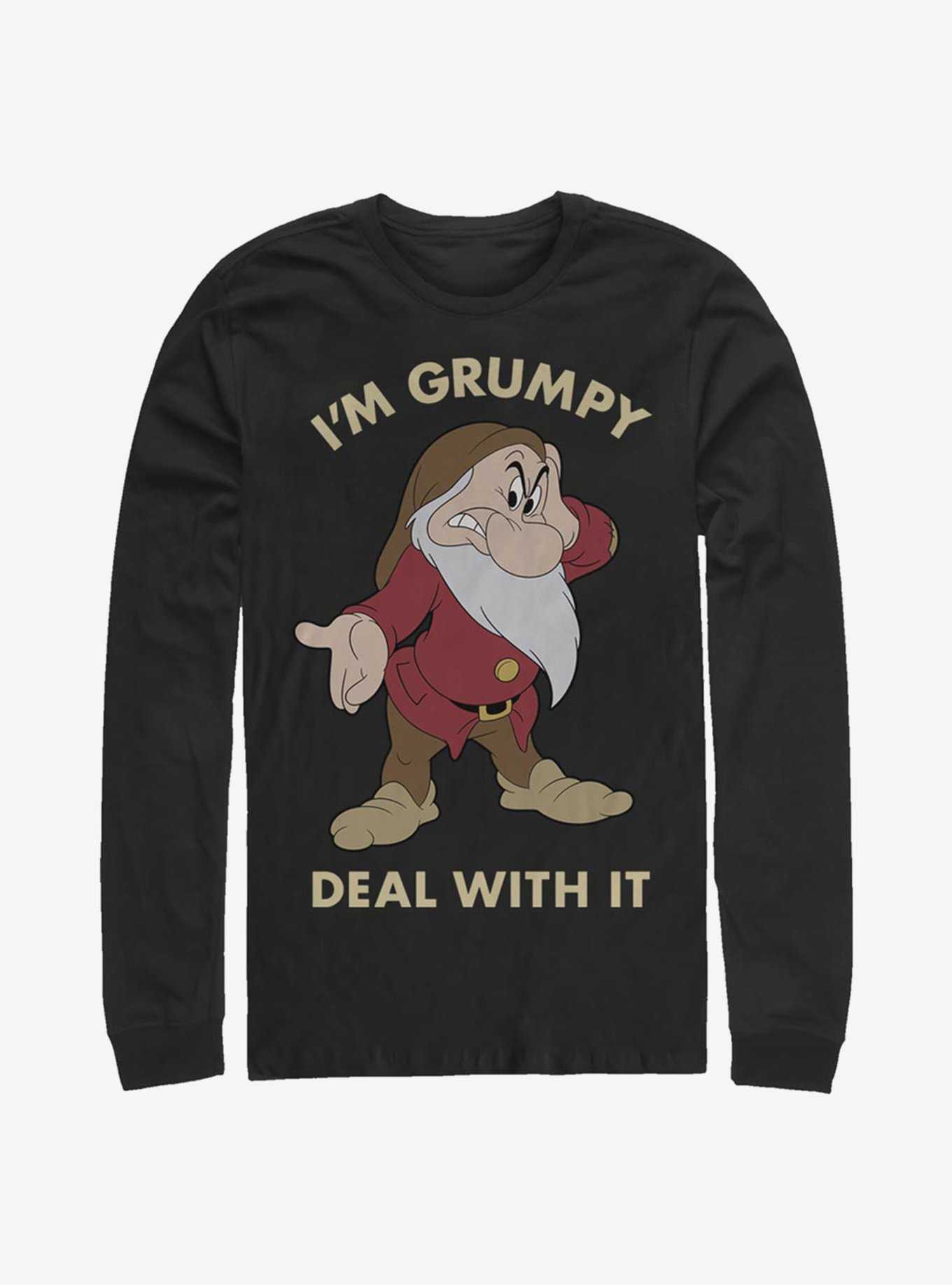 Disney Snow White And The Seven Dwarfs Grumpy Deal Long-Sleeve T-Shirt, , hi-res