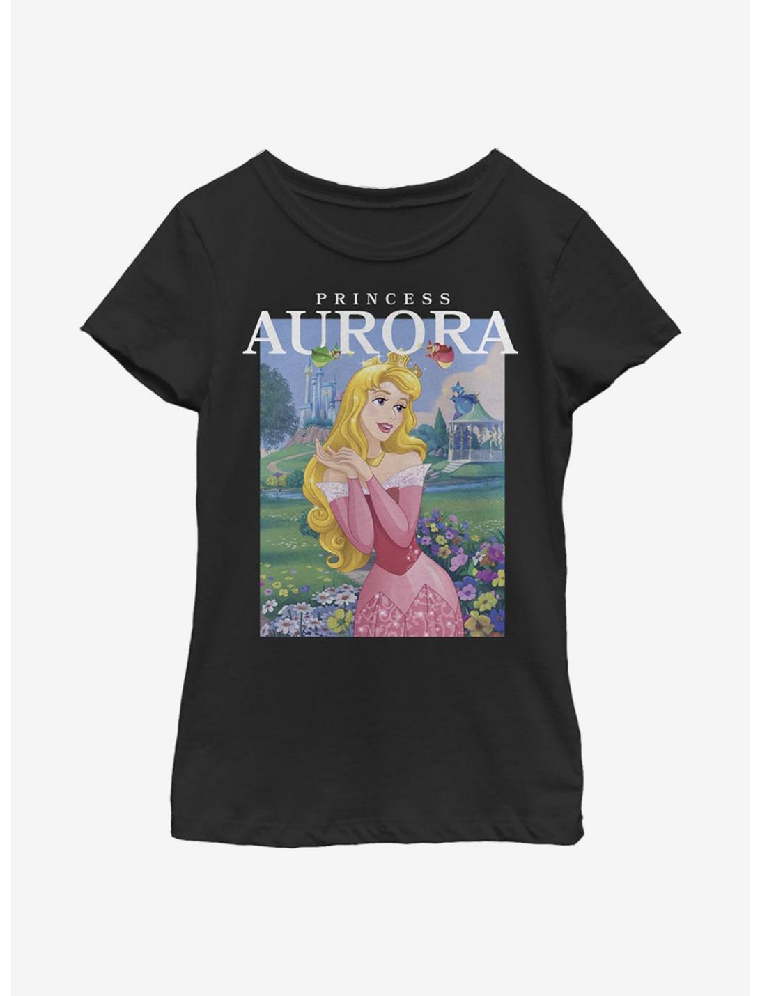 Disney Sleeping Beauty Aurora Youth Girls T-Shirt, BLACK, hi-res