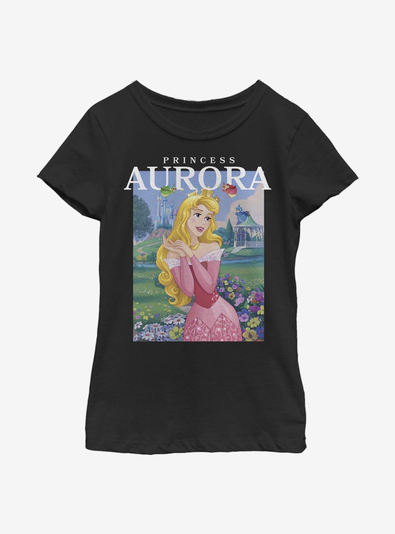 Disney Sleeping Beauty Aurora Youth Girls T-Shirt, BLACK, hi-res
