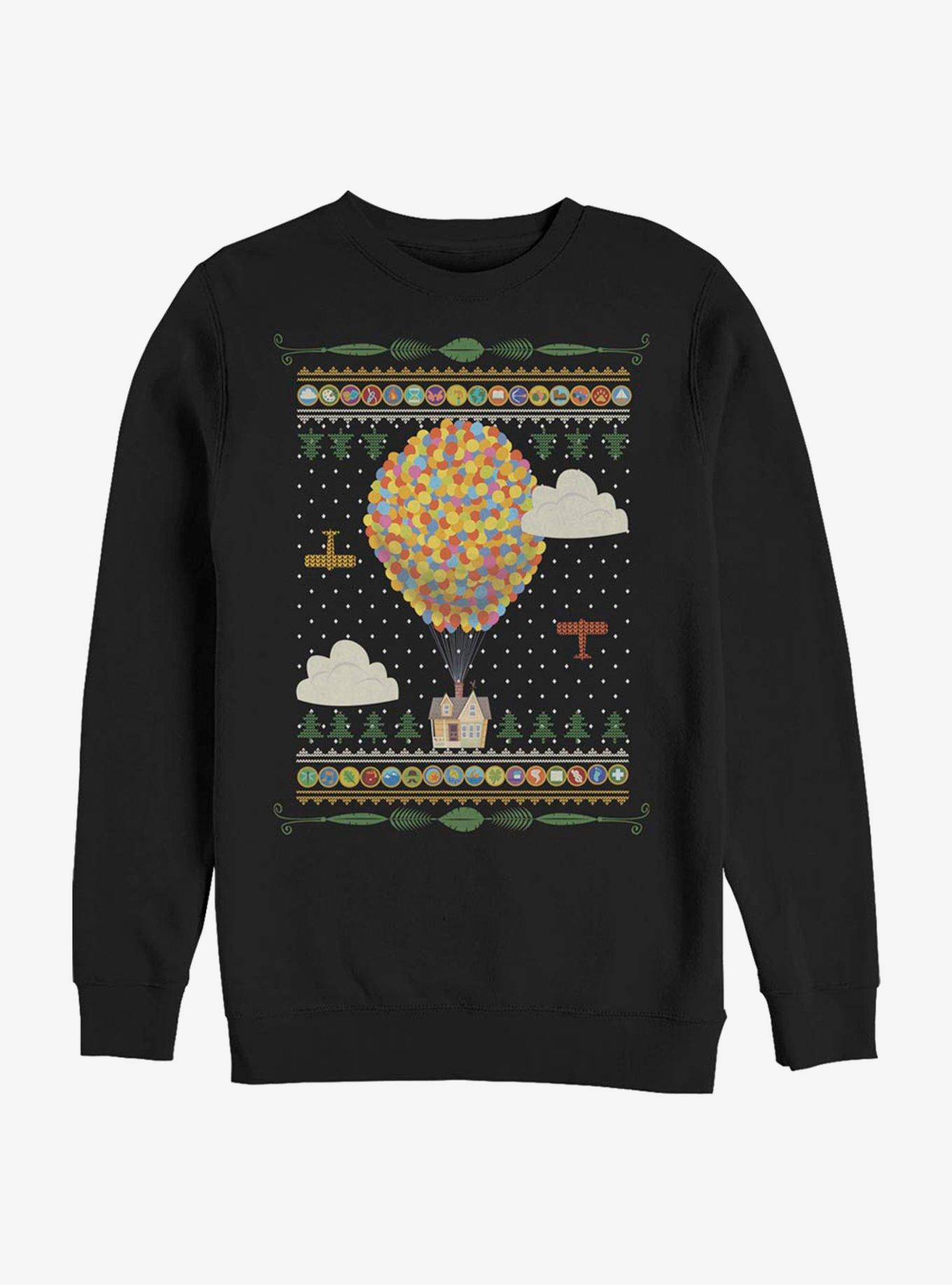 Disney Pixar Up Holiday Sweater Pattern Sweatshirt, , hi-res