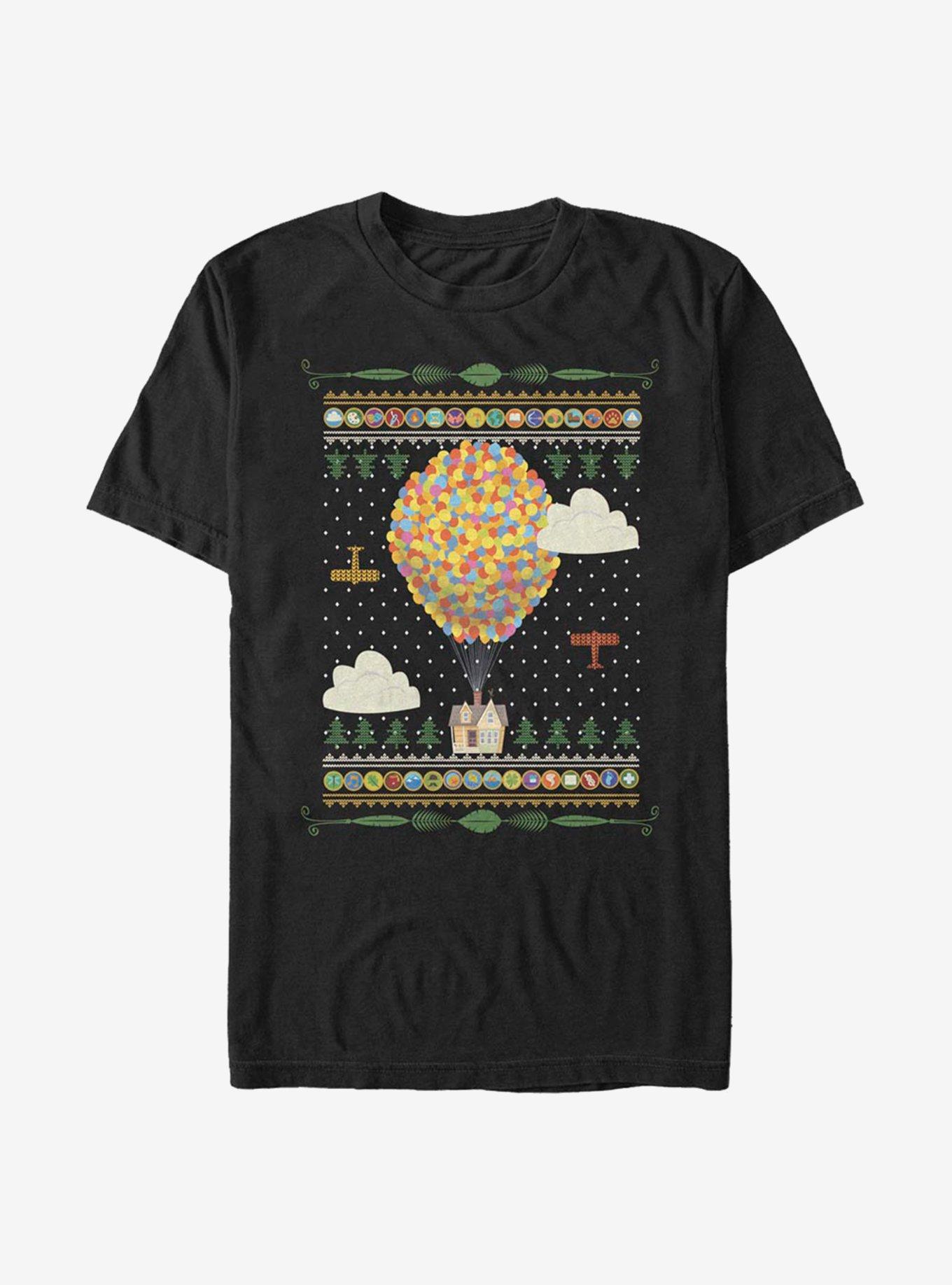 Disney Pixar Up Holiday Sweater Pattern T-Shirt, , hi-res