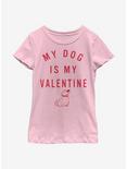 Disney Pixar Up Valentine Dug Youth Girls T-Shirt, PINK, hi-res