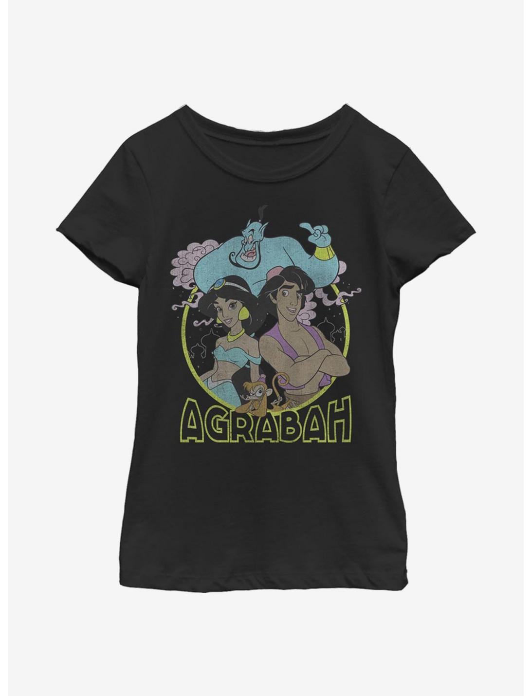 Disney Aladdin Agrabah Friends Youth Girls T-Shirt, BLACK, hi-res