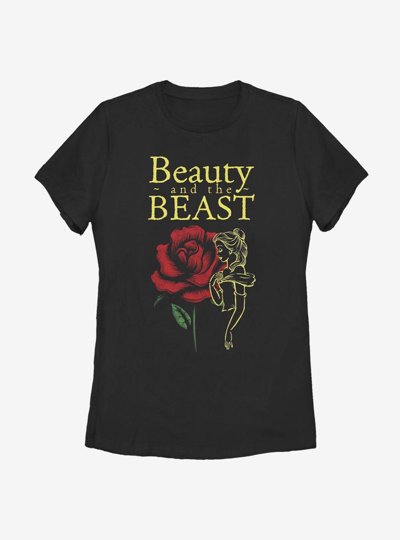Disney Beauty And The Beast The Rose Womens T-Shirt, , hi-res