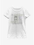 Disney Princesses Floral Youth Girls T-Shirt, WHITE, hi-res