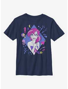 Disney The Little Mermaid 90s Ariel Youth T-Shirt, NAVY, hi-res