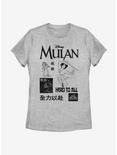 Disney Mulan Grid Womens T-Shirt, ATH HTR, hi-res