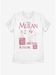 Disney Mulan Grid Womens T-Shirt, WHITE, hi-res