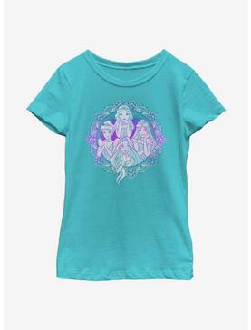 Disney Princesses Princess Portrait Youth Girls T-Shirt, TAHI BLUE, hi-res