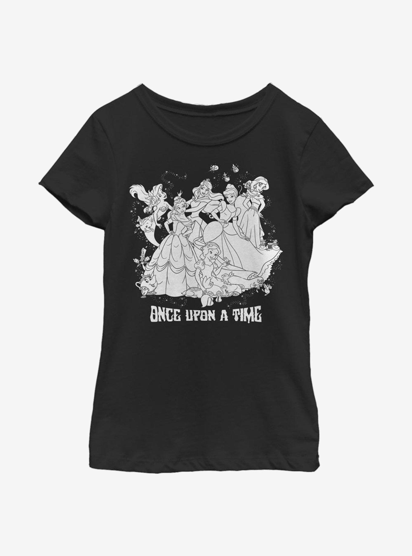 Disney Princesses Stardust Princess Youth Girls T-Shirt, BLACK, hi-res